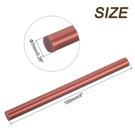 sourcing map Mini Hot Glue Gun Sticks 4-inch x 0.28-inch High Sticky Hot Glue Sticks for Glue Gun, Burgundy Red 30pcs