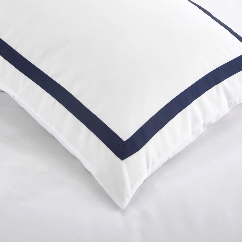 OSVINO 3 Pieces Microfiber Simple Line Style Duvet Cover and