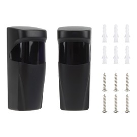 Pair of Infrared Sensors, Light Barrier Infrared Sensor for Automation of Garage Doors, IP55 Waterproof Transmitter Receiver, AC/DC 12-24V, Electromagnetic Protection, Sun Protection, 20 Metre Range