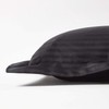 HOMESCAPES Black Pure Egyptian Cotton King Size Oxford Pillowcase 330