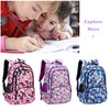 3Pcs Geometric Print Kids Backpack Set for Girls with Lunchbox,