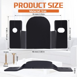 Mudder 4 Pieces Universal Sectional Sofa Interlocking, Sectional Couch Connectors, Sofa Connector Bracket Sofa Clips with Screws Hardware(Black,3.54 x 1.85 Inches)