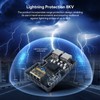 PoE Injector 48‑57V 3A GigE Passive ABS Surge ESD Protection