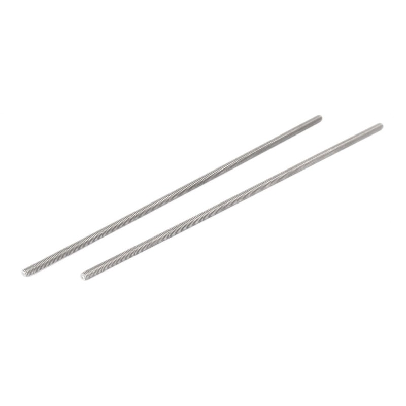 sourcing map 304 Stainless Steel Full Threaded Rod Hardware M3