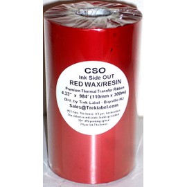 Color Thermal Transfer: Red, Green, Blue Wax/Resin 50/50 Ribbon 4.33" x 984', Printer Must use 1" core and Flat Head Printers. Free Shipping