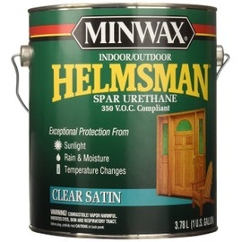 Minwax 132200000 Helmsman Indoor/Outdoor Spar Urethane 350 VOC, 1 gallon, Satin