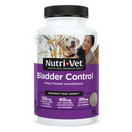 Nutri-Vet Bladder Control Supplement, Cranberry Supplement, Dog Products, Immune Support, Helps Dog Urinary Incontinence, Bladder Control Pills, Urinary Tract Health, Puppy Support, 90 Tablets