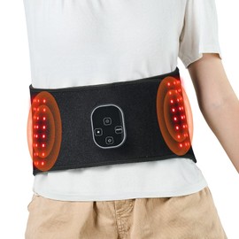 CooFel Red Light Therapy Belt for Waist 660&850nm Red Light Therapy Pad 112 LEDs