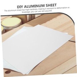 FUNOMOCYA 2pcs Aluminum Crafting Smooth Texture Blank Metal Plates for DIY Projects Durable and Easy to Use for Engraving and Industrial Crafting