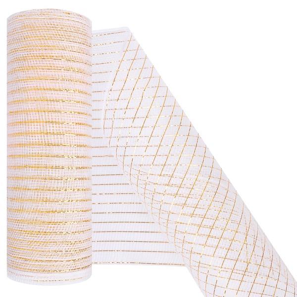 MIKIMIQI Deco Mesh 10 Inch x 30 Feet Decor Mesh