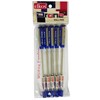ELKOS BLUE Ballpoint Pens, 0.7mm Fine Point, Pack of 5,