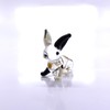 Sansukjai Rabbit Tiny Micro Figurines Hand Blown Glass Art Animals