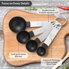 8 Pcs Measuring Cups and Spoons Set, Stackable Stainless Steel