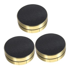 TOVINANNA 3pcs Travel Essential Round Empty Makeup Container with Puff for Pressed Powder