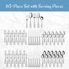 Mikasa Bravo Flatware Set for 12, 65 Piece 18/10 Stainless