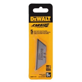 DEWALT Carbide Utility Blades (5-Pack) Heavy Duty Razor Knife Replacements