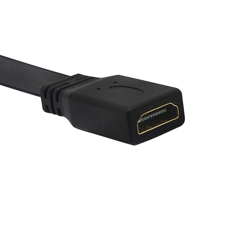 CERRXIAN 1FT Flat Slim High Speed HDMI Extension Cable A