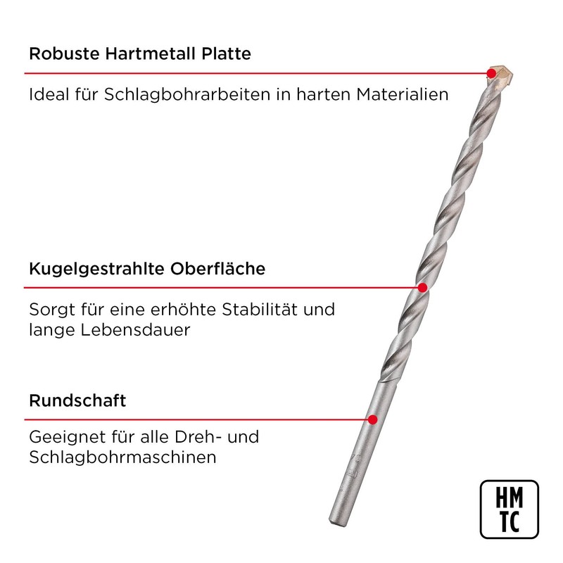kwb Masonry Breakthrough Drill Bit Diameter 14 mm, Length 200