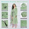 LAMA Womens Long Raincoats Rain Jacket Waterproof Packable Outdoor Hooded