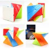 YUNTENG Cube Twist 3x3 Stickerelss Speed Cube Vivid Color Magic