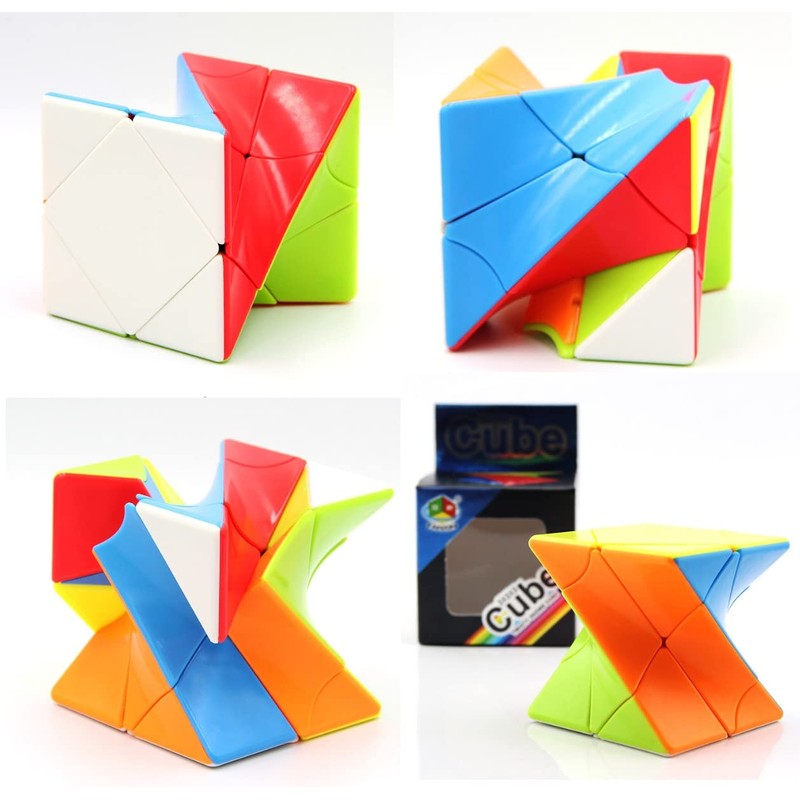 YUNTENG Cube Twist 3x3 Stickerelss Speed Cube Vivid Color Magic