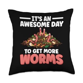 Composter Bin Vermicomposting Bin Worm Composting Worm Farm Throw Pillow