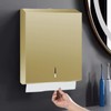 Stardrix Paper Towel Dispenser Wall Mount, Brushed Gold Stainless Steel