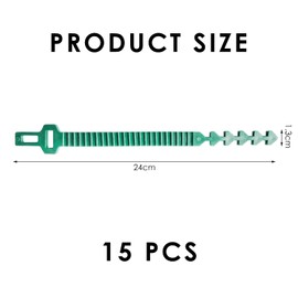 15 Pieces Plant Straps, Gardening Strapping Bags, Vine Plant Fastening Buckles, Support Straps, Reusable Strapping For Shrub Vine Plant Support