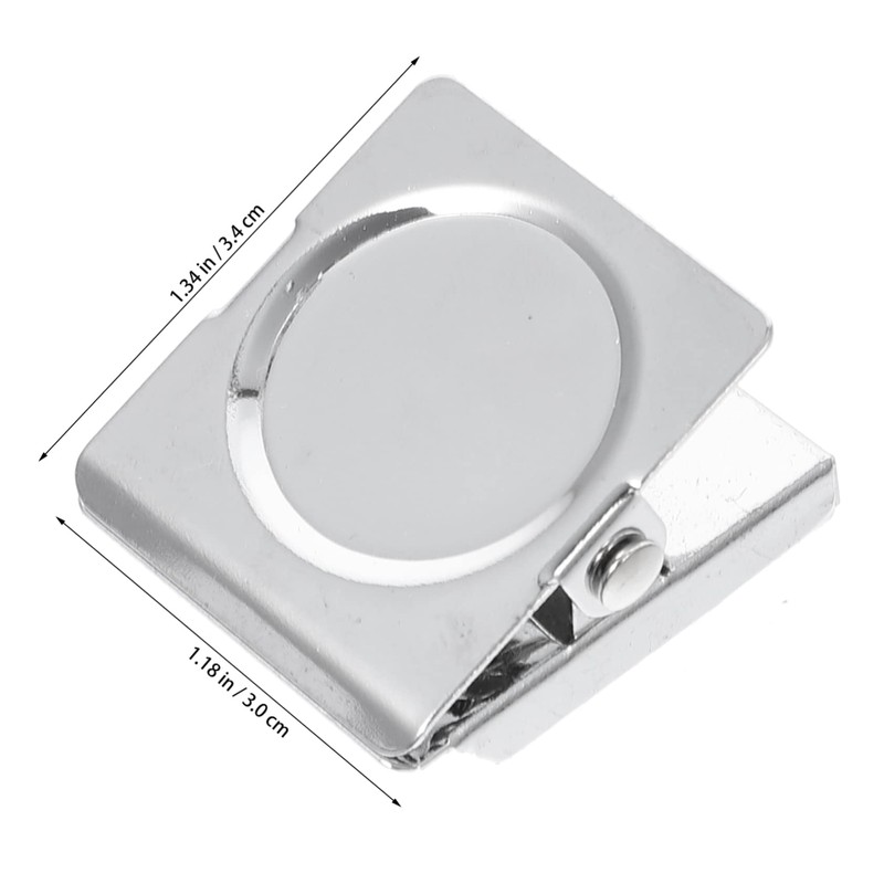 jojofuny 6Pcs Magnetic Clips for Refrigerator Strong Metal Memo Clips