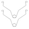 WKZO Grille Spring Clips for FG701S Bathroom Exhaust Fan Cover，Universal