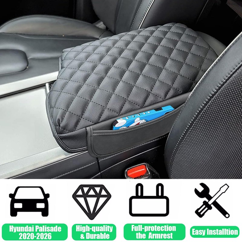ANMOSVO Center Console Cover for Hyundai Palisade 2026 2025-2020 -