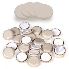 Wideskall 84 Pcs Adhesived Back Mini 1" & 2" inch Round Furniture Sliders for Carpet