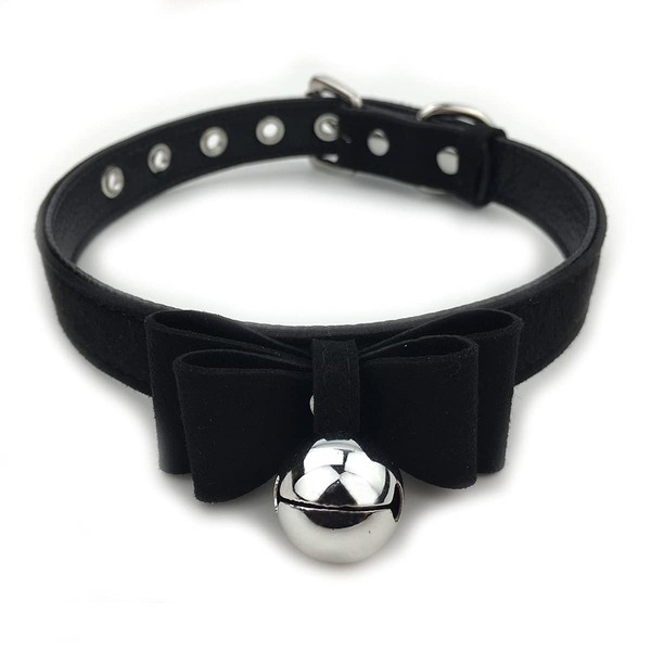 Destiny Love Bell Choker Collar Necklace Lolita Bow Collar Cat