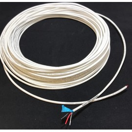 Custom Cable Connection 22 AWG 2 Conductor Stranded Shielded Plenum Cable White CL3P Jacket - 500 Foot Spool