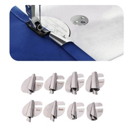 8 Sizes Wide Rolled Hem Pressure Foot Sewing Machine Feet Hemming Machine Hand Sewing Machine Sewing Accessories (7mm-10mm, Piece, 4)