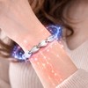 Magnetic Bracelets for Women, Stainless Steel Leaf Links, Fashion Design