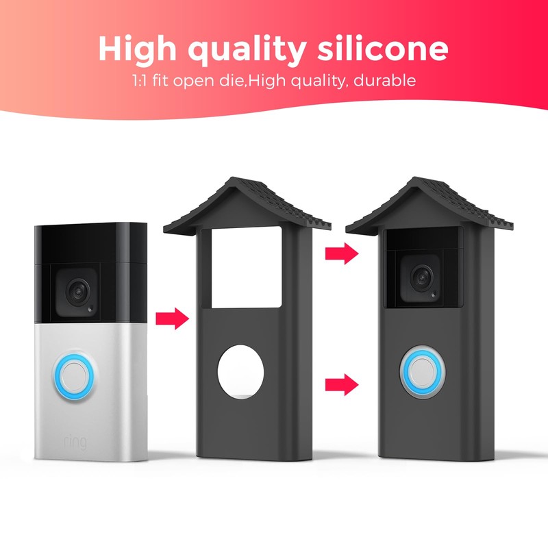 Augstci Silicone Case for Ring Battery Doorbell 2024 - Military-Grade