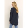Kaffe Women's's Amber V-Neck Tunic Blouse, Blue (Midnight Marine 52737),