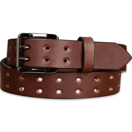 Bullhide Belts Mens Leather Belt for Work, Casual, Dress 1.50" Wide, Brown, 38"