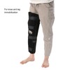 Knee Immobilizer One Piece Lightweight Steel Plate Supports Adjustable Comfortable