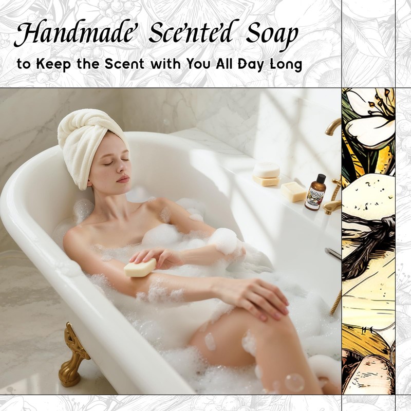 HIQILI Amber & Sandalwood Fragrance Oil for Diffuser, DIY Candle