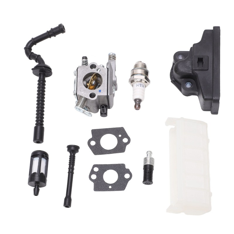 Carburetor Kit Strong Sparking Plug Air Filter Fuel Line Strainer
