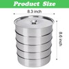 EBaokuup 5-Tier Stainless Steel Seed Sprouting Tray Kit-8.6" x 8.3"