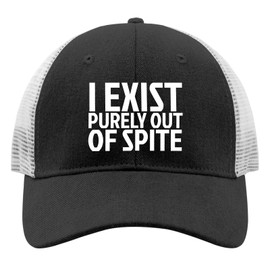 I Exist Purely Out of Spite Funny Sarcastic Hats for Women Funny Baseball Cap Low Profile Washed