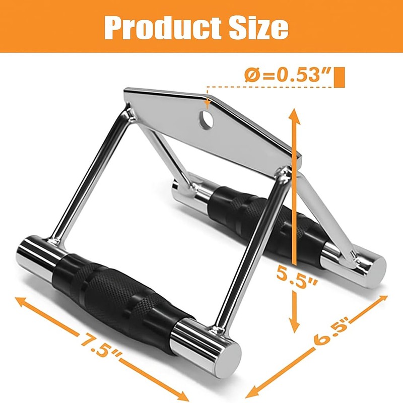 WNOEY Cable Machine Attachment, LAT Pulldown Attachments, Home Gym Accessories,