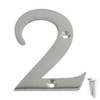 SISI UK® Satin Chrome Front House Door Numbers & Letters