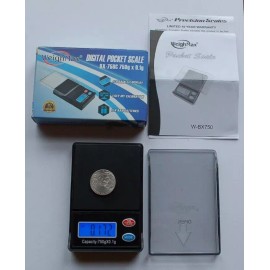 Weighmax BX-750 Digital Jewelry lab Coin Pocket Scale NEW Backlit LCD  .1G-750G