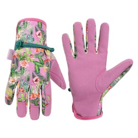HLDD HANDLANDY Womens Gardening Gloves, Breathable Utility Working Gloves for Yardwork, Drivers, Mechanics, Construction, Pruning