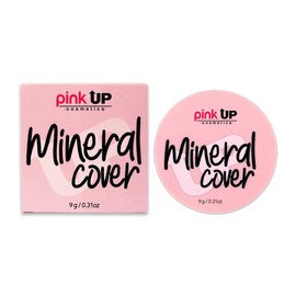 Pink Up - Mineral Cover, Maquillaje en Polvo Compacto - Acabado Mate y aterciopelado, para todo tipo de piel. Tono Sand (400)