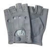 Fingerless Half-Finger Premium Driving/Cycling/Motorcycle Gloves in Real Leather 309